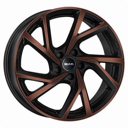 CERCHI CERCHIO IN LEG 17" 18"19" 20" Adatto per AUDI A6 MAK KASSEL NERO LUCIDO