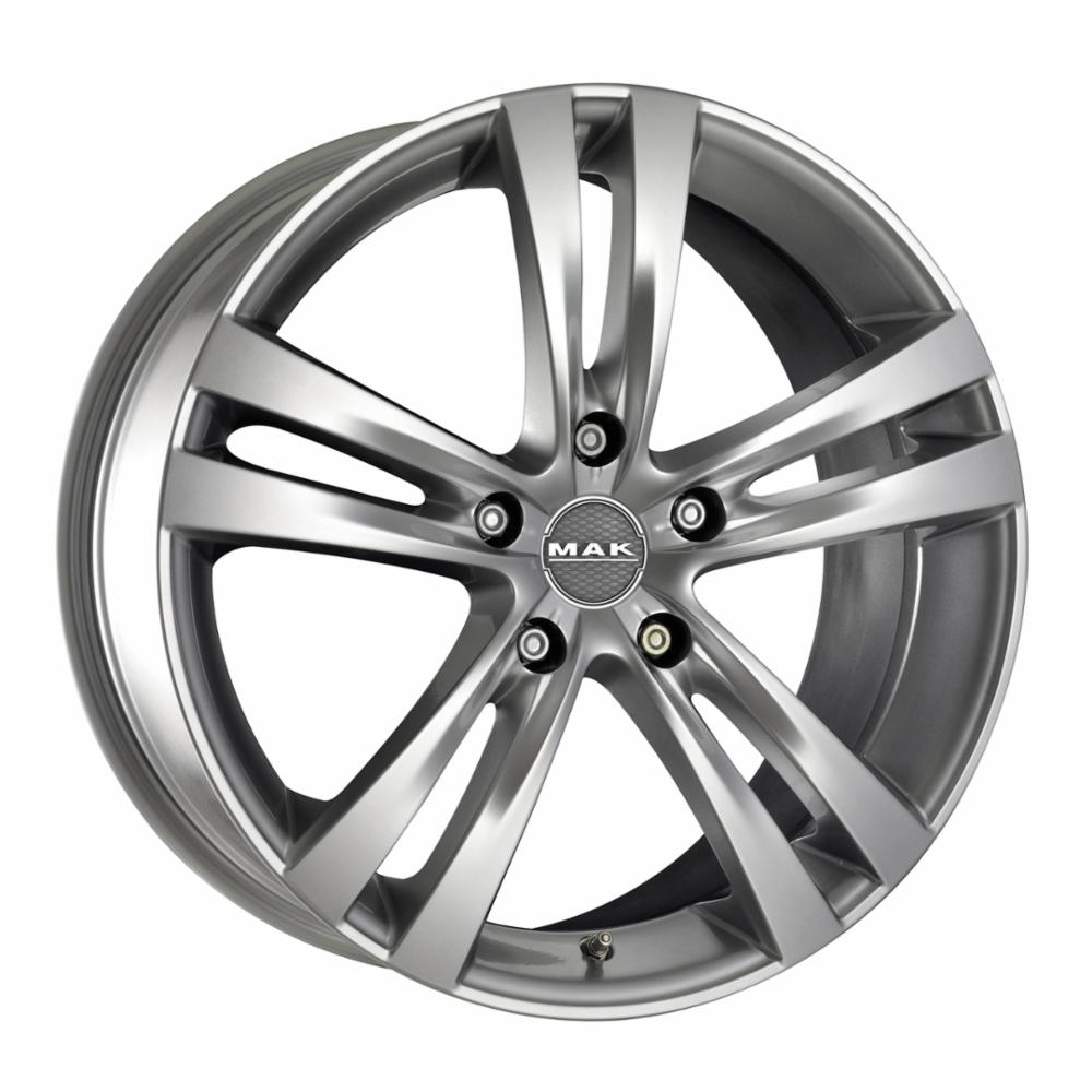 CERCHI CERCHIO IN LEGA 16" Adatto per AUDI A3 MAK ZENITH NERO, SILVER