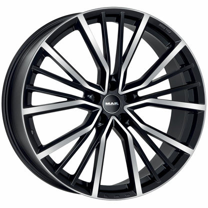 CERCHI CERCHIO IN LEGA 17" 18" 19" 20" Adatto per AUDI A4 MAK UNION NERO
