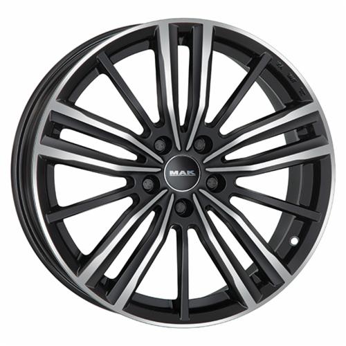 CERCHI CERCHIO IN LEGA 17" 18" Adatto per AUDI A5 MAK VIER NERO LUCIDO