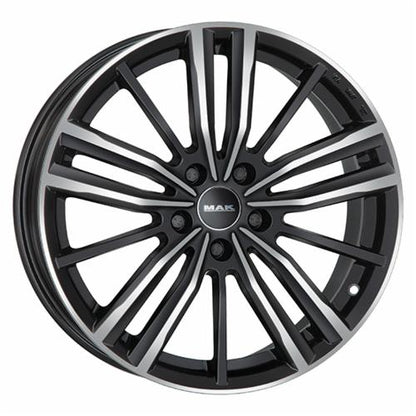 CERCHI CERCHIO IN LEGA 17" 18" Adatto per AUDI A5 MAK VIER NERO LUCIDO