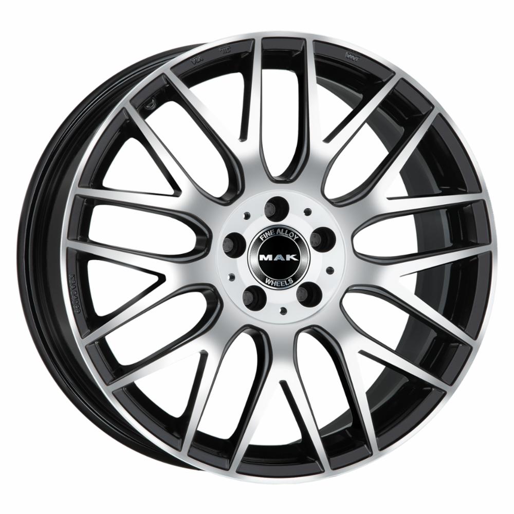 CERCHI CERCHIO IN LEGA 17" 18" 19" Adatto per AUDI A6 MAK ARROW NERO LUCIDO
