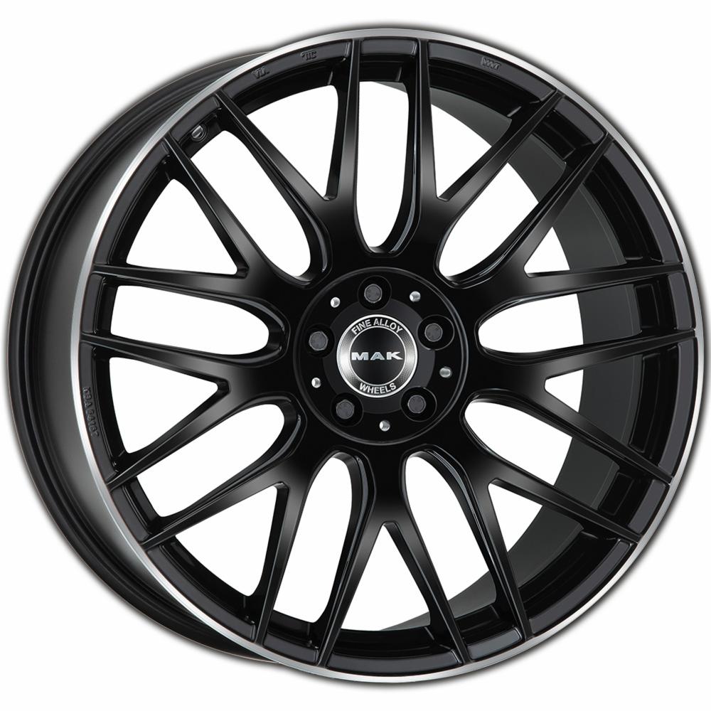CERCHI CERCHIO IN LEGA 17" 18" 19" Adatto per AUDI A6 MAK ARROW NERO LUCIDO