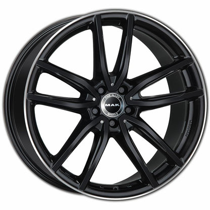CERCHI CERCHIO IN LEGA 17" 18" 19" 20" 21" Adatto per AUDI A6 MAK EVO NERO