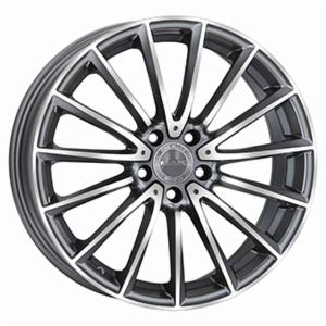 CERCHI CERCHIO IN LEGA 17" 18" 19" Adatto per AUDI A4 MAK KOMET NERO SILVER