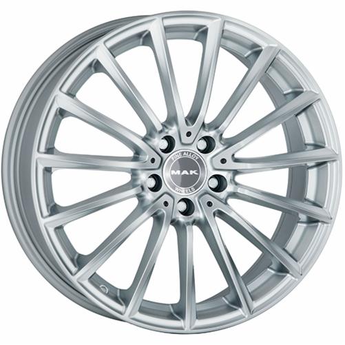 CERCHI CERCHIO IN LEGA 18" 19" Adatto per AUDI A5 MAK KOMET NERO LUCIDO SILVER