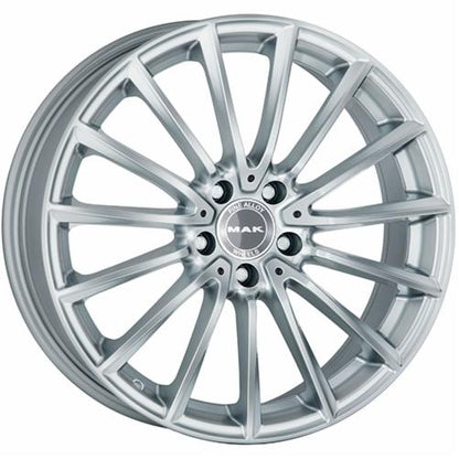 CERCHI CERCHIO IN LEGA 18" 19" Adatto per AUDI A5 MAK KOMET NERO LUCIDO SILVER