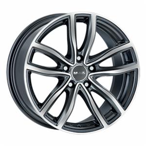 CERCHI CERCHIO IN LEGA 17" Adatto per AUDI A5 MAK FAHR NERO LUCIDO