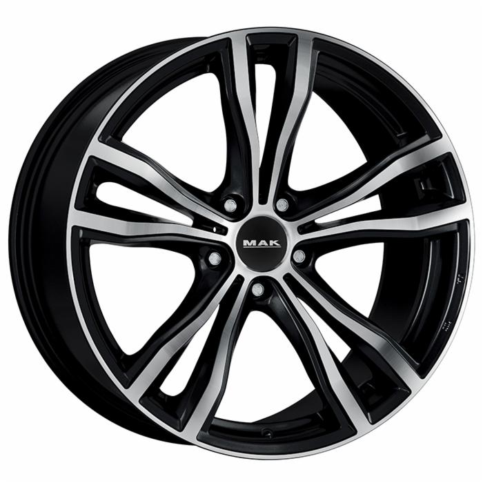 CERCHI CERCHIO IN LEGA 20" Adatto per AUDI A5 MAK X-MODE NERO LUCIDO