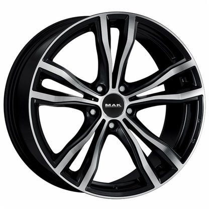 CERCHI CERCHIO IN LEGA 20" Adatto per AUDI A5 MAK X-MODE NERO LUCIDO