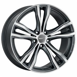 CERCHI CERCHIO IN LEGA 21" Adatto per AUDI A6 MAK X-MODE NERO LUCIDO