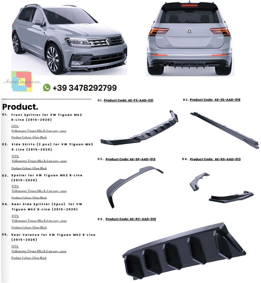 💫Bodykit adatto per Volkswagen Tiguan MK2 R-Line 2015-2020💫