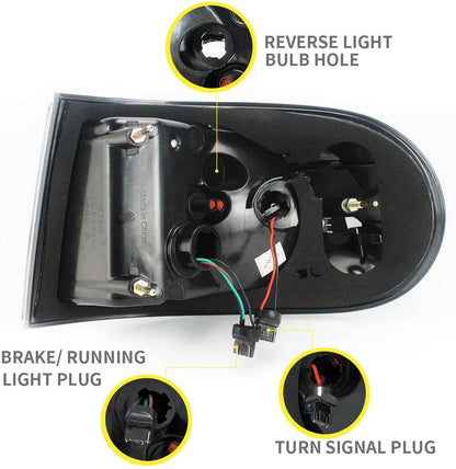 Fanali posteriori a LED per Toyota FJ Land Cruiser 2007-2017 12V 42W ABS, materiale PMMA