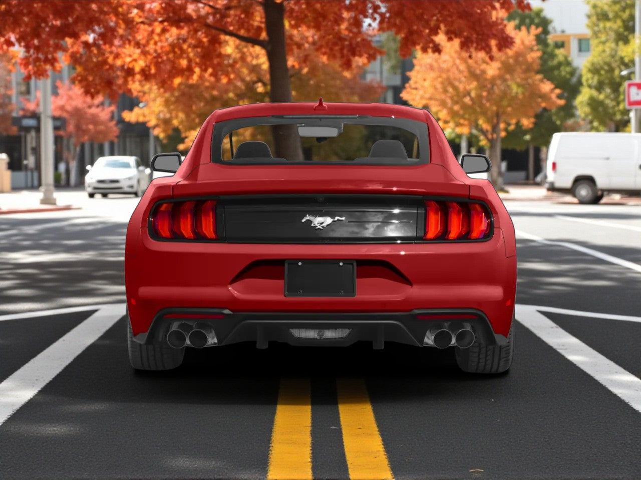 3627⭐Diffusore Posteriore Ford Mustang 2023+ look Dark Horse Competition⭐