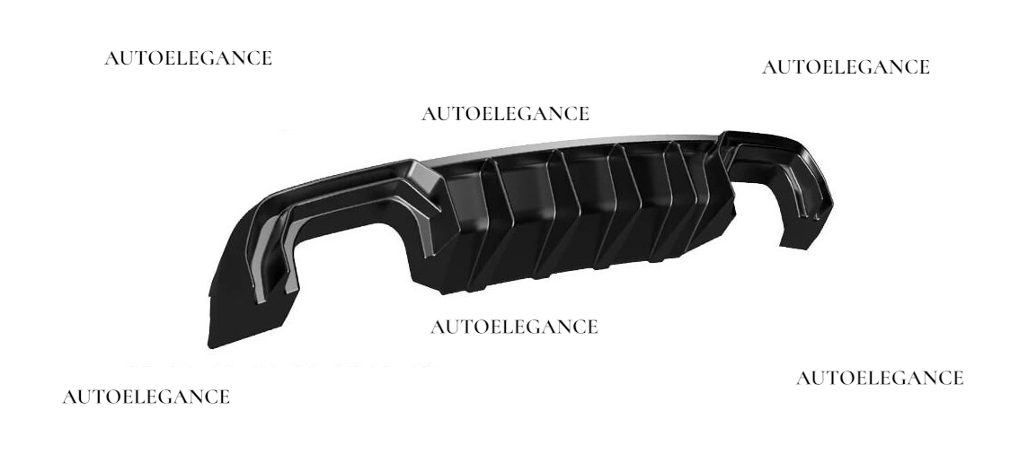 ART.2150 DIFFUSORE AUDI A3 8V 2012-2016 SLINE S3 NERO LUCIDO 2+2