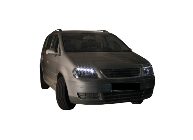 💫ART.6525 FARI DAYLIGHT CHROME per VW TOURAN / CADDY 2003-2006💫