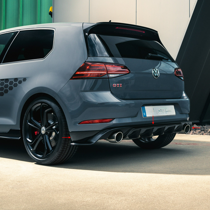 ✨DIFFUSORE POSTERIORE in look sportivo adatto per VW Golf 7 Facelift✨