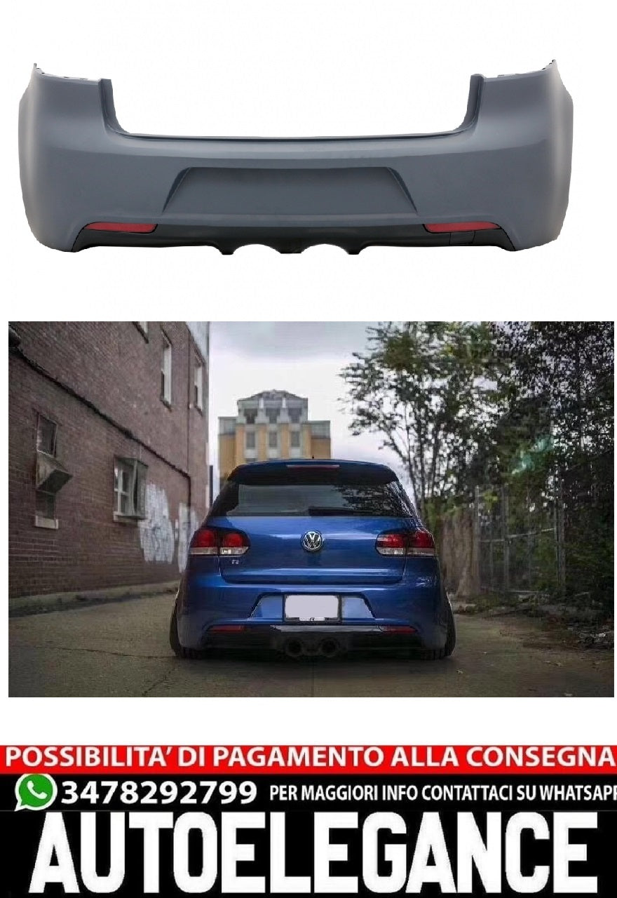 Paraurti posteriore adatto per VW Golf VI (dal 2008 in poi) R20 Design