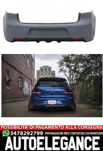 Paraurti posteriore adatto per VW Golf VI (dal 2008 in poi) R20 Design