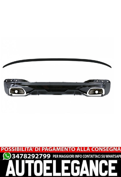 Diffusore con terminali e spoiler bagagliaio adatto per BMW Serie 5 G30 Limous