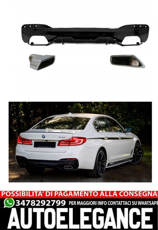 Diffusore d'aria a doppia uscita adatto per BMW Serie 5 F10 F11