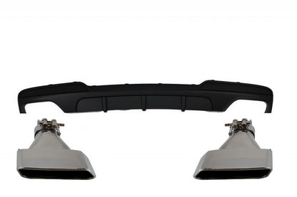 Rear diffuser with exhaust tips suitable for BMWF10 5 Series (2011-2 