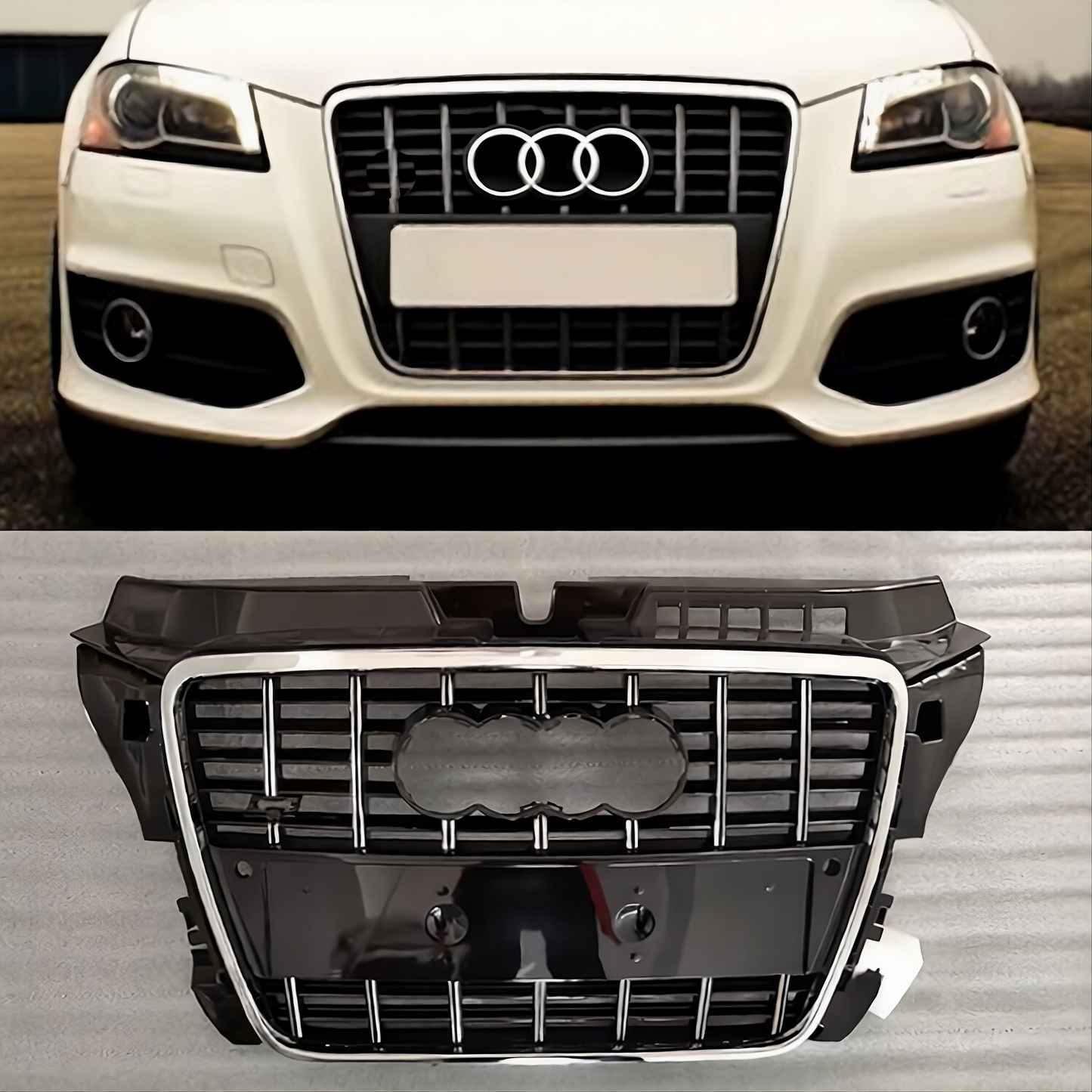 💫ART.8480 Griglia Anteriore Sportiva (ABS) per Audi A3 S3 8P 2009-2011 💫