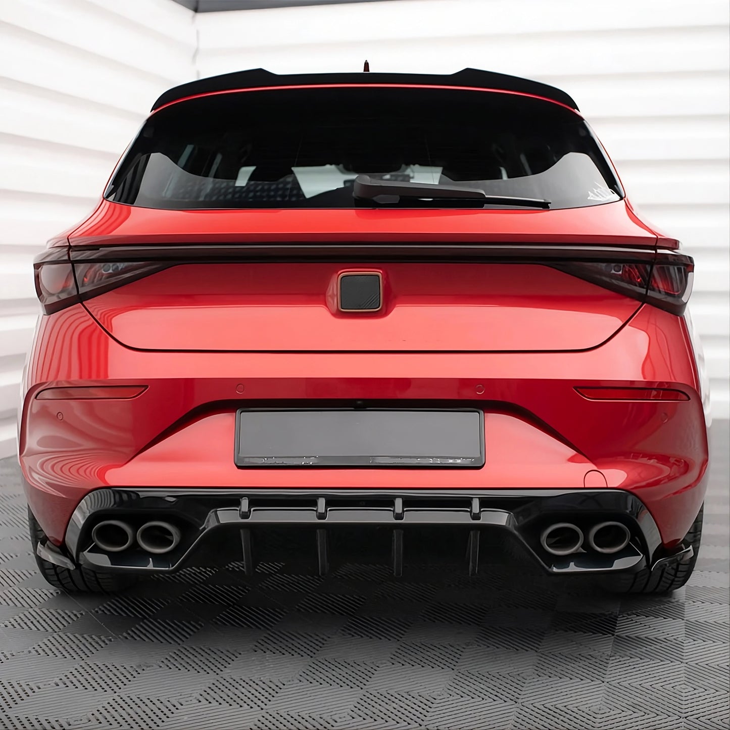 💫ART.8455 Spoiler sul Tetto per Seat Leon MK4 4 porte HB Nero Lucido 2021-2025💫