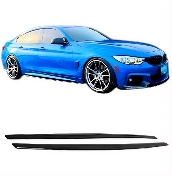 🔥ART.8676 GONNE LATERALI PER BMW SERIE 4 F32 F33 F36 NERO LUCIDO ESTENSIONI🔥