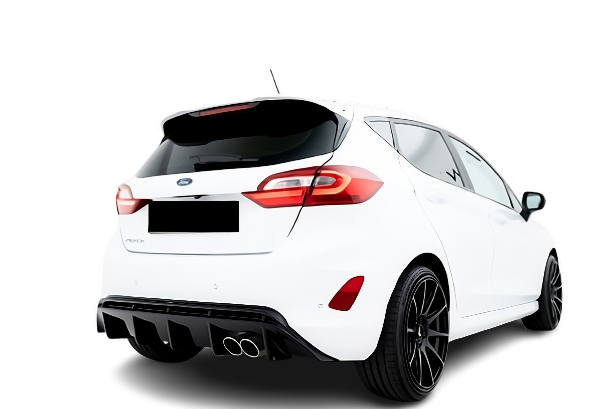 💫Street+ Diffusore Posteriore V.2 per Ford Fiesta Mk8 ST 2018+ Nero Lucido💫
