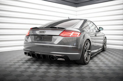 💫Diffusore Posteriore Street+ adatto per Audi TT S-Line 8S nero lucido💫