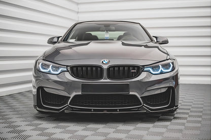💫Splitter Anteriore Street+ adatto per BMW M4 F82 nero lucido💫