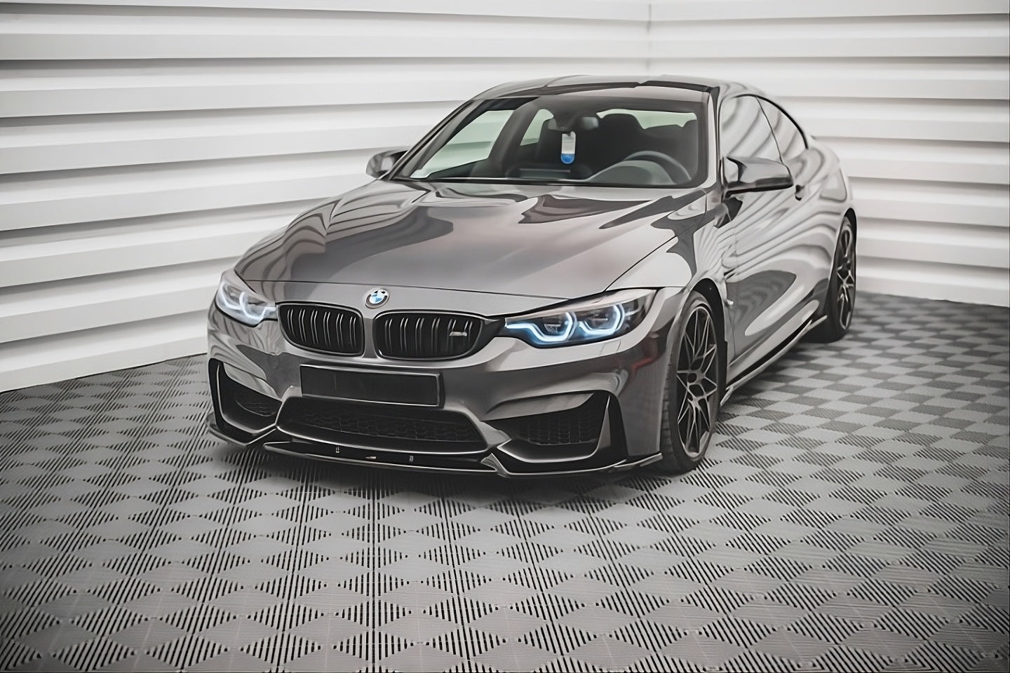 💫Splitter Anteriore Street+ adatto per BMW M4 F82 nero lucido💫