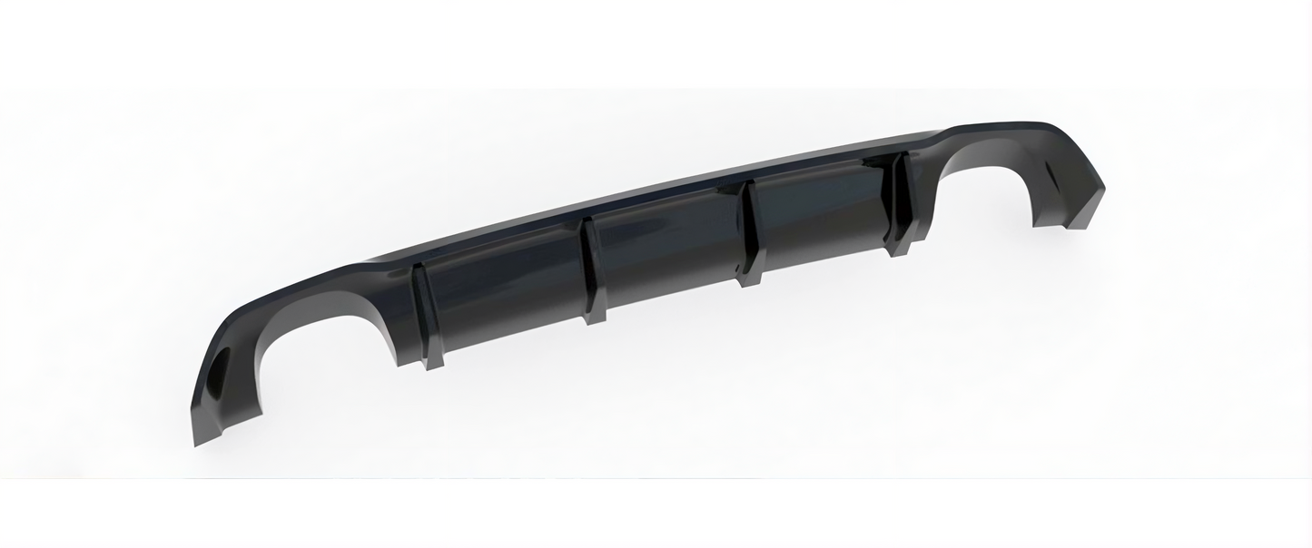 💫ART.8437 Diffusore Posteriore Max Doppia Uscita per Leon Mk3 2012-2016 Nero Lucido 💫