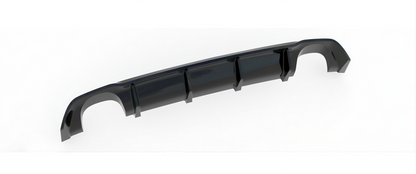 💫ART.8437 Diffusore Posteriore Max Doppia Uscita per Leon Mk3 2012-2016 Nero Lucido 💫