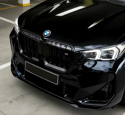 💫 Splitter Anteriore Nero Lucido Per BMW X1 U11 Versione Sportiva 2023 2024💫