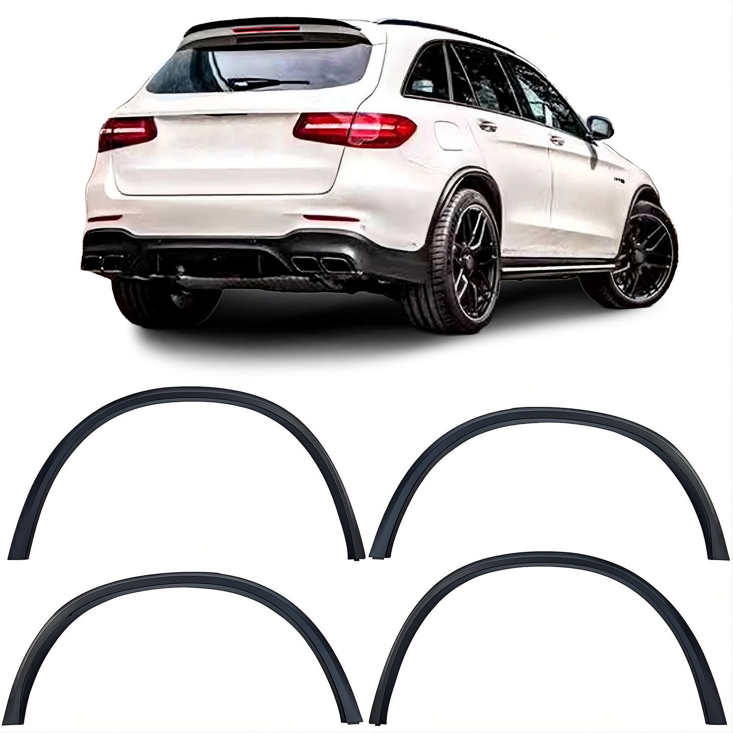 💫ART.8739 Parafanghi per MERCEDES GLC C254 2022+ Nero Lucido💫