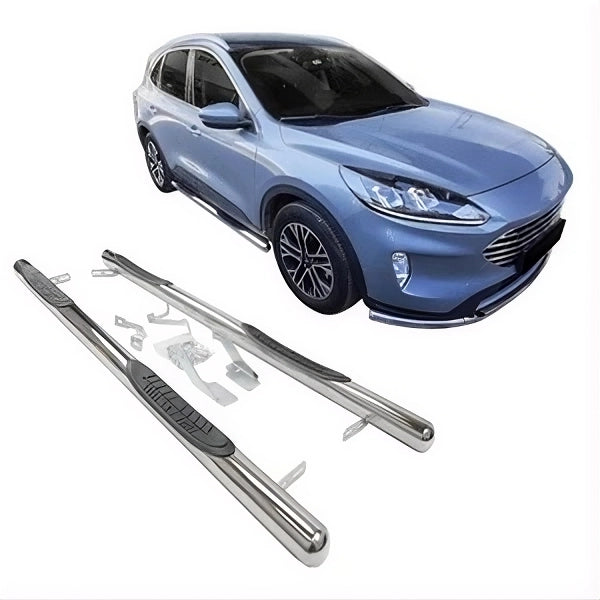 🔥ART.8493 BARRE LATERALI PEDANE INOX ADATTO PER KUGA DAL 2020🔥