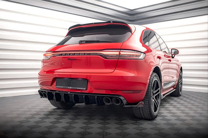 💫Diffusore Posteriore Street+ adatto per Porsche Macan Mk1 nero lucido💫