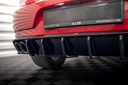 💫Diffusore Posteriore Street+ adatto per Porsche Macan Mk1 nero lucido💫
