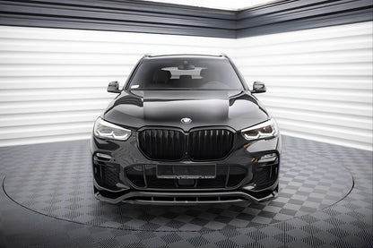 💫Splitter Anteriore Street+ V.2 adatto per BMW X5 pacchetto M G05 Nero💫
