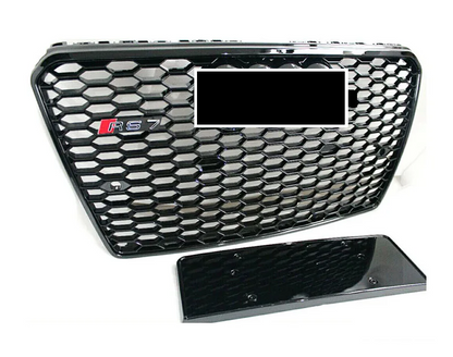 💫ART.4585 Griglia adatto per Audi A7/RS7 Nero Lucido, Argento e Grigio 12-15💫