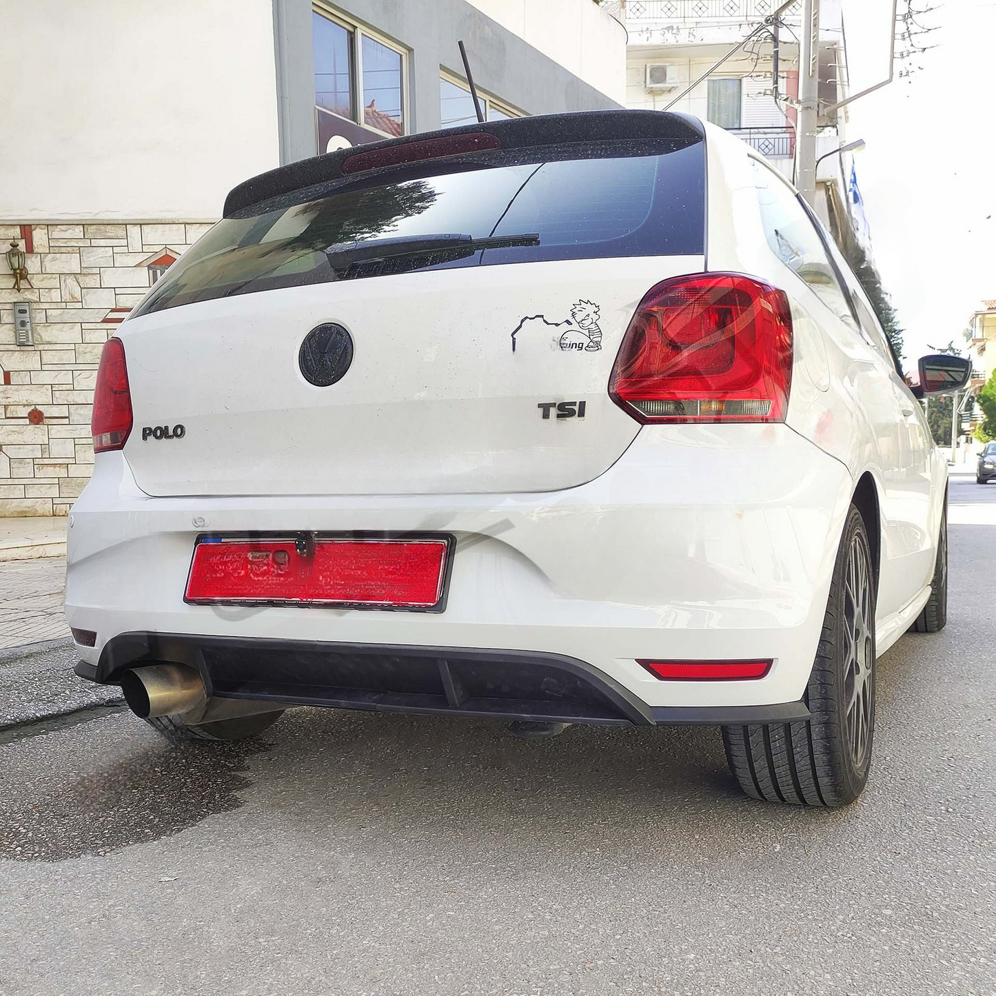 PARAURTI POSTERIORE ADATTO PER VW POLO 6R 09-14 & 6C 14-17