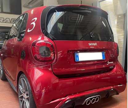 💕ART.8368 SPOILER Smart Fortwo Forfour 453 NERO LUCIDO 💕