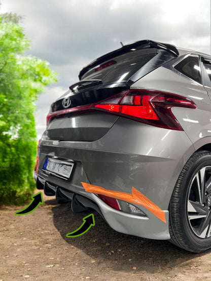 🔥DIFFUSORE POSTERIORE ADATTO PER Hyundai New I20 (2021 E SOPRA) 🔥