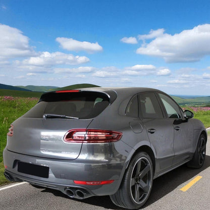 💫Terminali di Scarico Doppio Tubo Nero Sport Optic per Porsche Macan 95B 2014💫