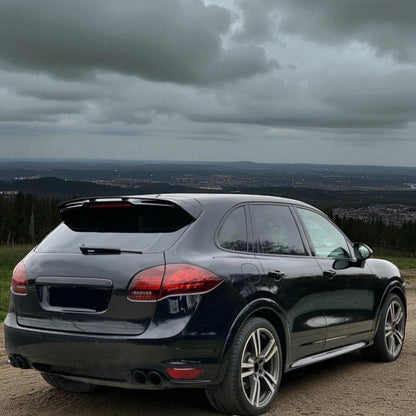 💫 Doppi Tubi di Scarico Neri in Acciaio Inox per Porsche Cayenne 92A 3.0 💫