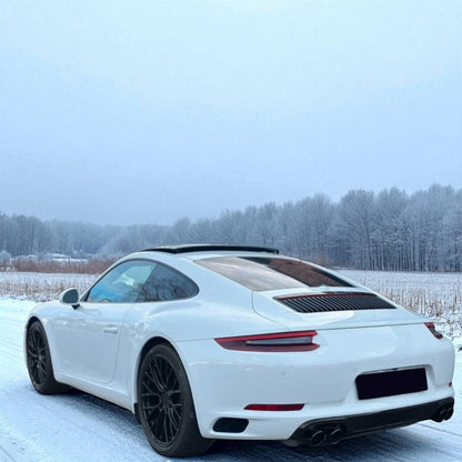 💫Terminali di Scarico Doppio Tubo Nero per Porsche 911 991.2 (2015–2019)💫
