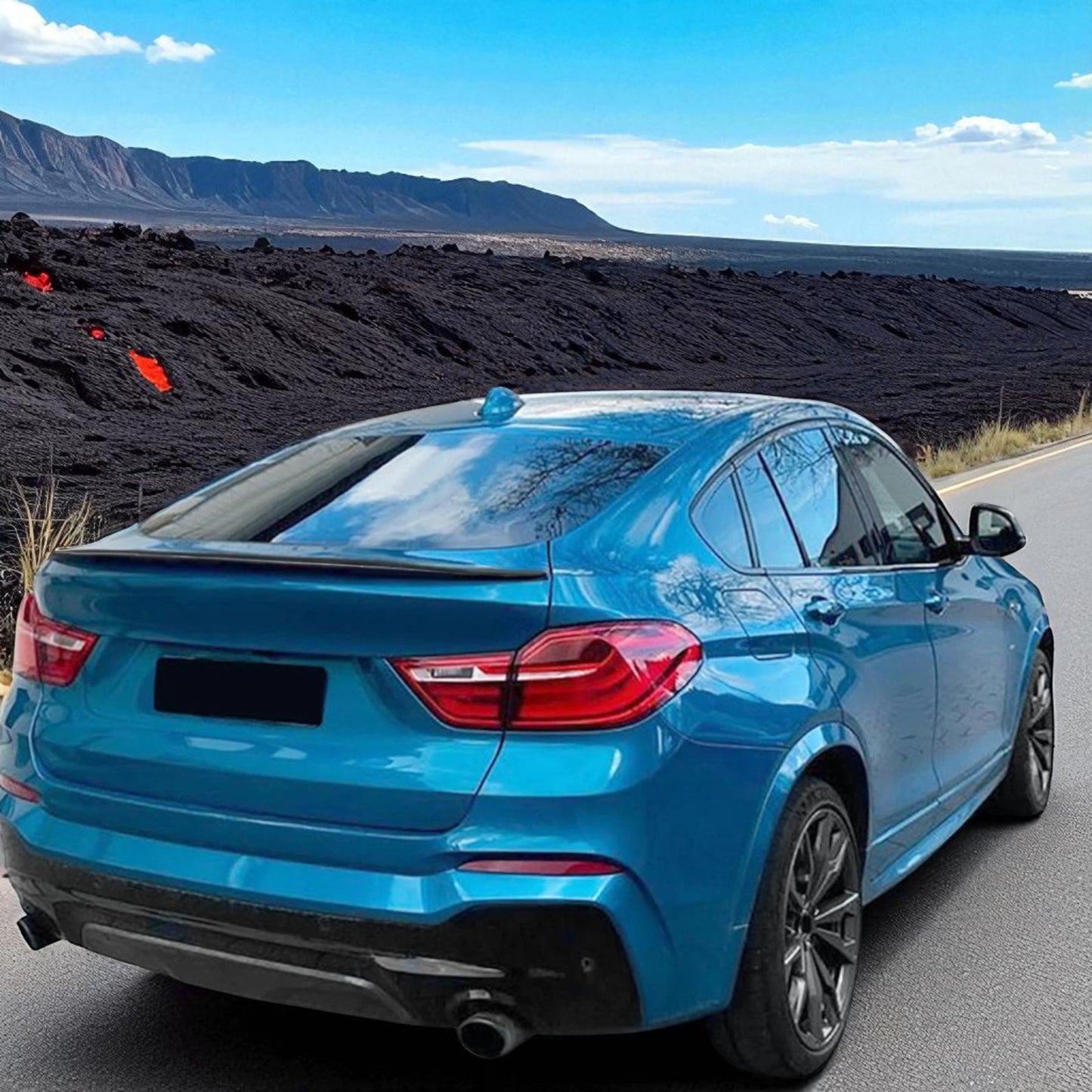 💫Spoiler Posteriore Sport Lip Performance Nero Lucido per BMW X4 F26💫