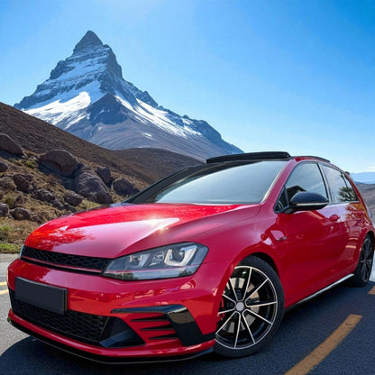💫 Griglia Sportiva a Nido d’Ape Senza Emblema Nero Lucido per VW Golf 7 💫